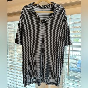Vineyard Vines Men’s XL Polo, Navy & White Stripe